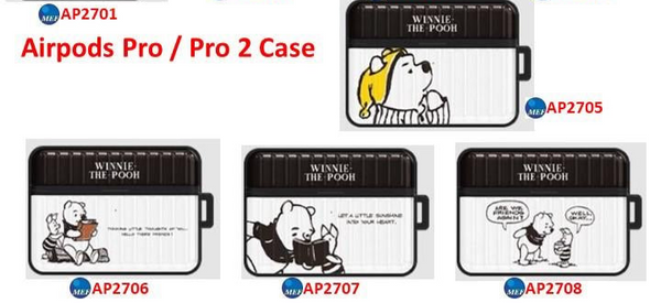 【門市發售】迪士尼 Winnie The Pooh 行李箱款 Aiprods Case（Pro/Pro2/3代）