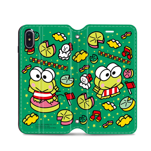 KeroKeroKeroppi Leather Flip Case (KRCM05)