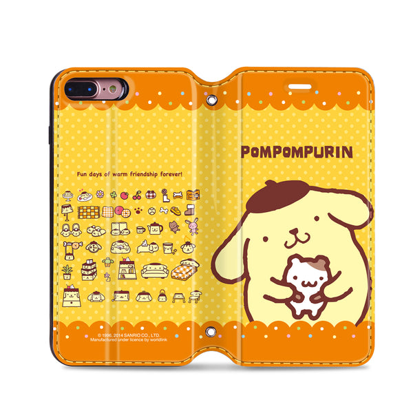 Pom Pom Purin Leather Flip Case (PNCM01)