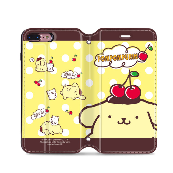 Pom Pom Purin Leather Flip Case (PNCM08)